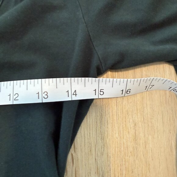 💚 Michael Stars Dark Green Ruched Midi Dress – Size M 💚 - Picture 7 of 8